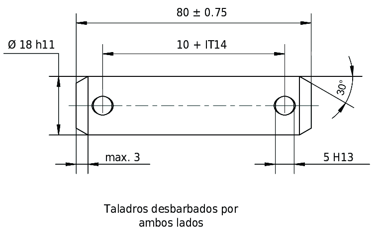 Pernos DIN EN 22340 / ISO 2340 forma B Pernos DIN EN 22340 / ISO 2340 forma B
