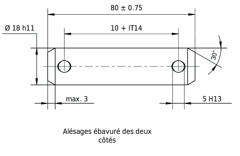 Goujons DIN EN 22340 / ISO 2340 forme B Goujons DIN EN 22340 / ISO 2340 forme B
