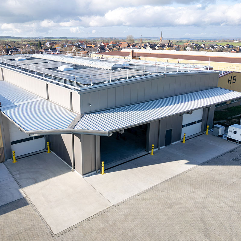 mbo Oßwald – Hallenneubau; Rohmateriallager als Taktgeber der Zerspanung