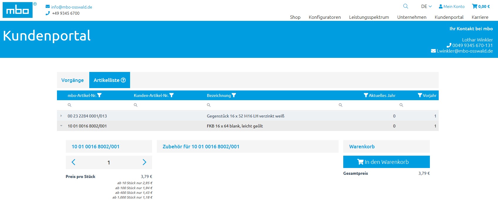 Individuelles Kundenportal