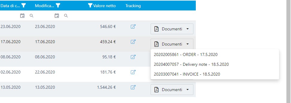 Documenti contrattuali