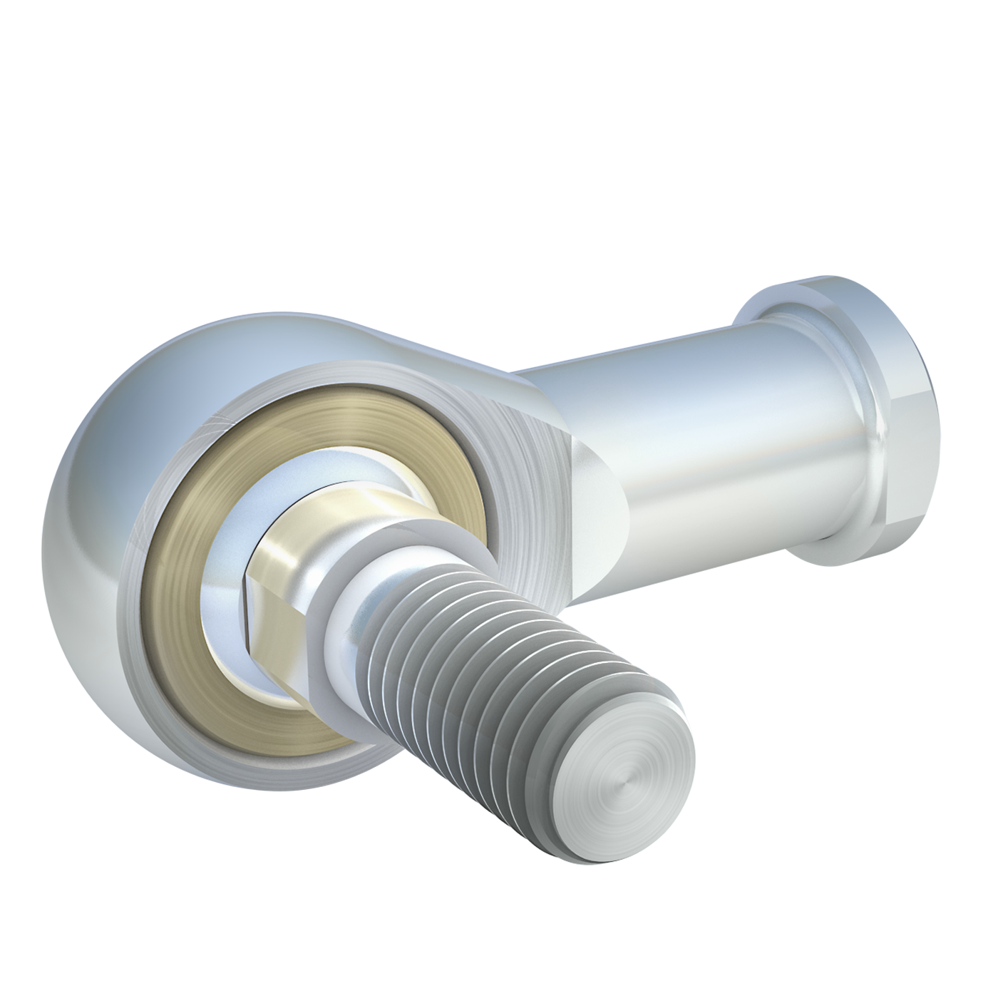 Rod ends DIN ISO 12240-4 (DIN 648) K series maintenance-free version stainless steel with threaded bolt female thread 