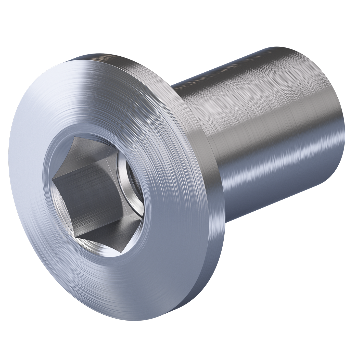 Sleeve nut with internal hexagon