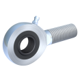 Teste a snodo della serie E stretta da mbo Osswald, sono anche a norma DIN ISO 12240-4 (DIN 648). Questa testa a snodo con filettatura esterna è in versione acciaio/acciaio soggetto a manutenzione, conseguentemente lubrificabile.