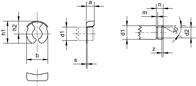 Dispositifs de blocage KL - Plans de dimensions