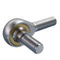 Rod ends, rod end according to DIN ISO 12240-4 (DIN 648) K series from mbo Osswald, are on request deliverable with threaded bolt (rod end with threaded bolt, rod ends with threaded bolt). This high performance version is with male thread, high performance and material steel galvanised.