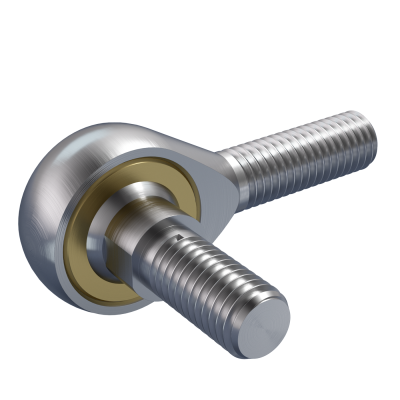 Rod ends DIN ISO 12240-4 (DIN 648) K series maintenance-free version with threaded bolt male thread