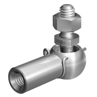 Angle joints DIN 71802 form CS with threaded stud