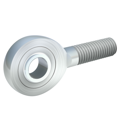 Rod ends DIN ISO 12240-4 (DIN 648) E series maintenance-free version stainless steel male thread