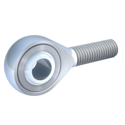 Rod ends DIN ISO 12240-4 (DIN 648) K series maintenance-free version completely stainless steel male thread