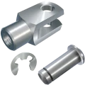 mbo Osswald is manufacturer of clevis joint, clevis joints mbo standard ABS, loose, consisting of clevis, clevises, according to DIN 71752, DIN ISO 8140, CETOP RP102P and bolts with groove and locking washer according to DIN 6799. We manufacture these parts from steel 1.0718 and stainless steel 1.4305 and material quality A4 1.4404.