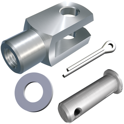 Clevis joints (DIN 71751 form A), loose